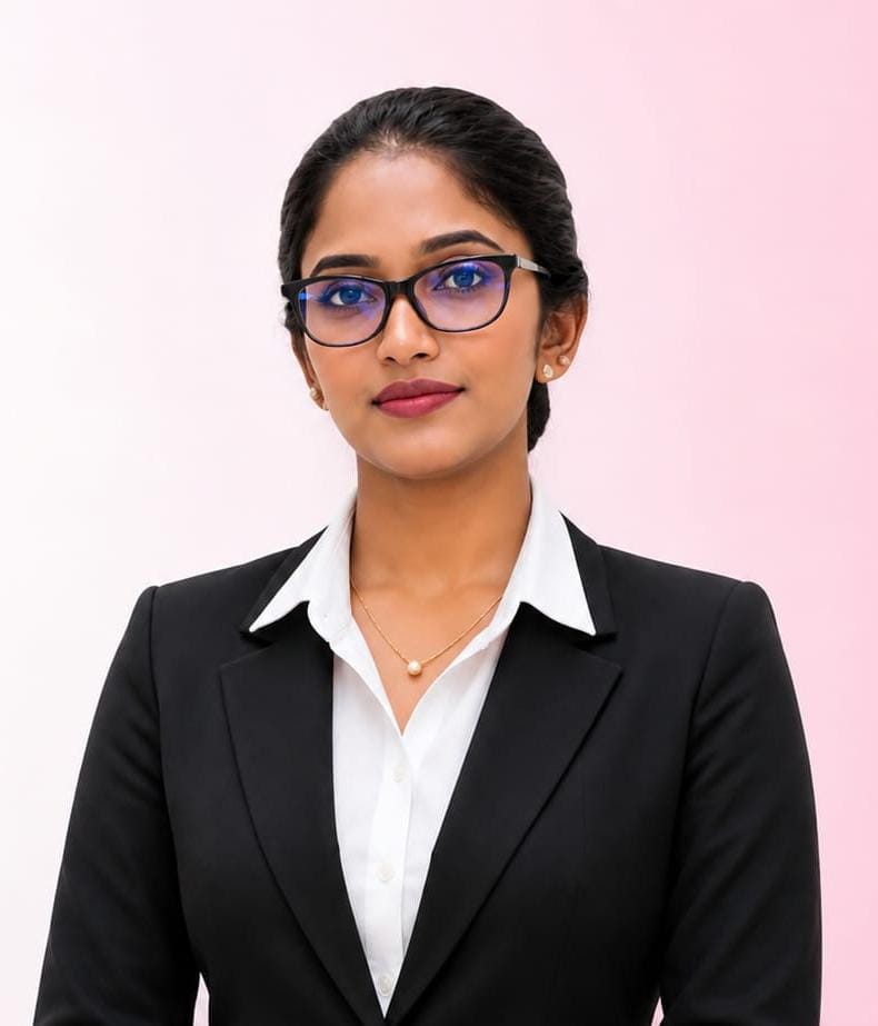 Principal at her desk